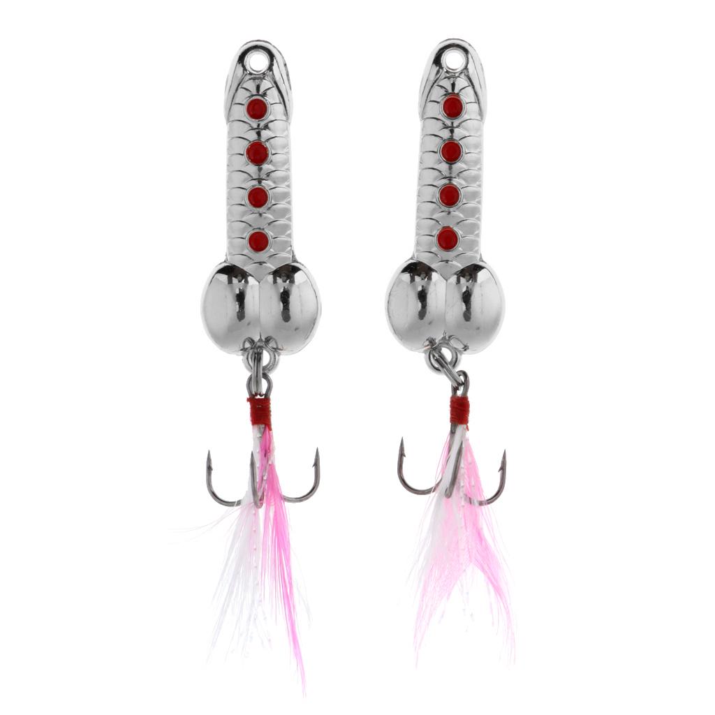 2pcs Metal Wobble Fish Lure Spoon Fishing Sequins Hard Bait Spinnerbaits 5g