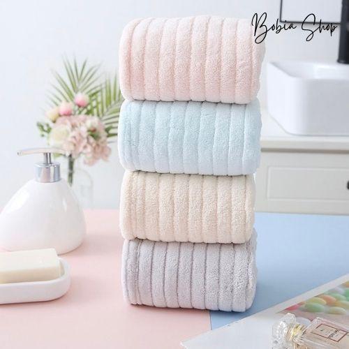 Khăn quấn tóc ủ tóc nhanh khô cao cấp Lông cừu công nghệ Nhật siêu mềm, siêu thấm, siêu dày 26x67cm
