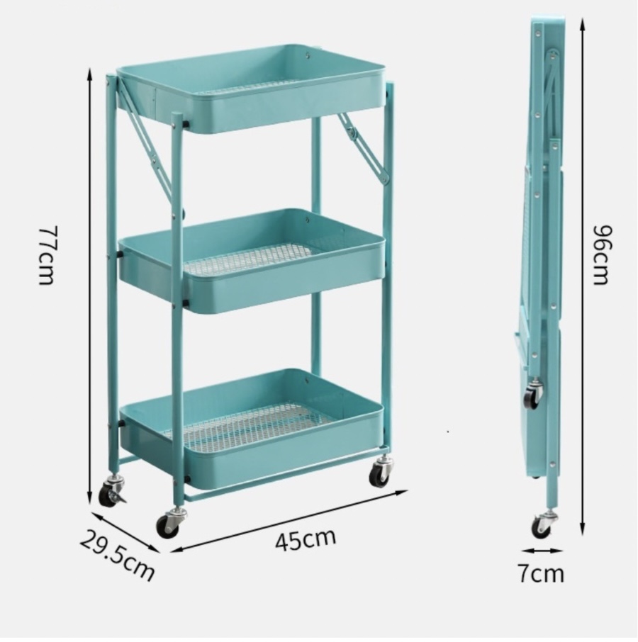 Kệ đựng đồ 3 tầng có bánh xe 3-P-L2-566