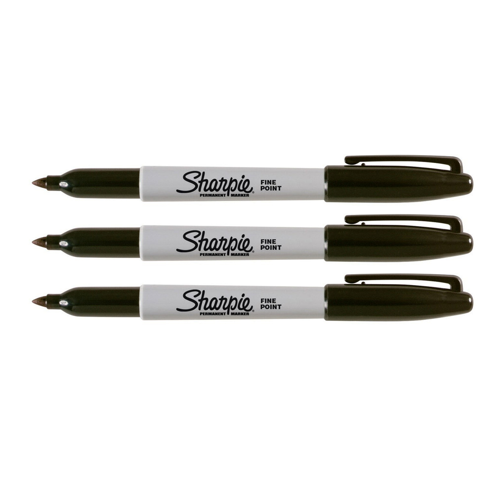 Combo 3 bút lông dầu vẽ đa chất liệu Sharpie Fine Point 1.0mm