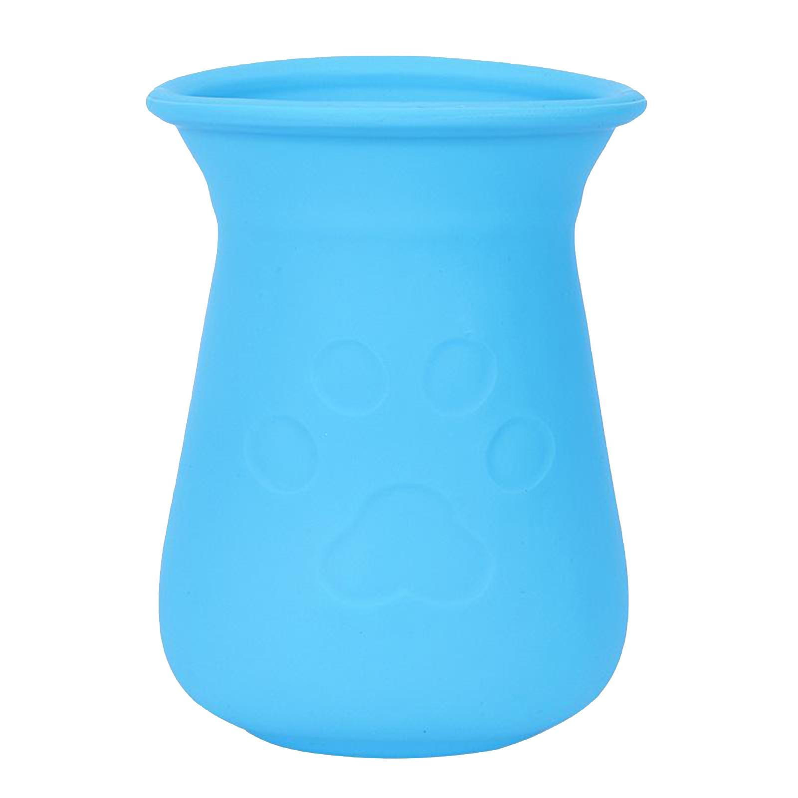 Dog Paw Cleaner Soft Silicone Puppy Cats Paw Washer Foot Clean Cup Blue