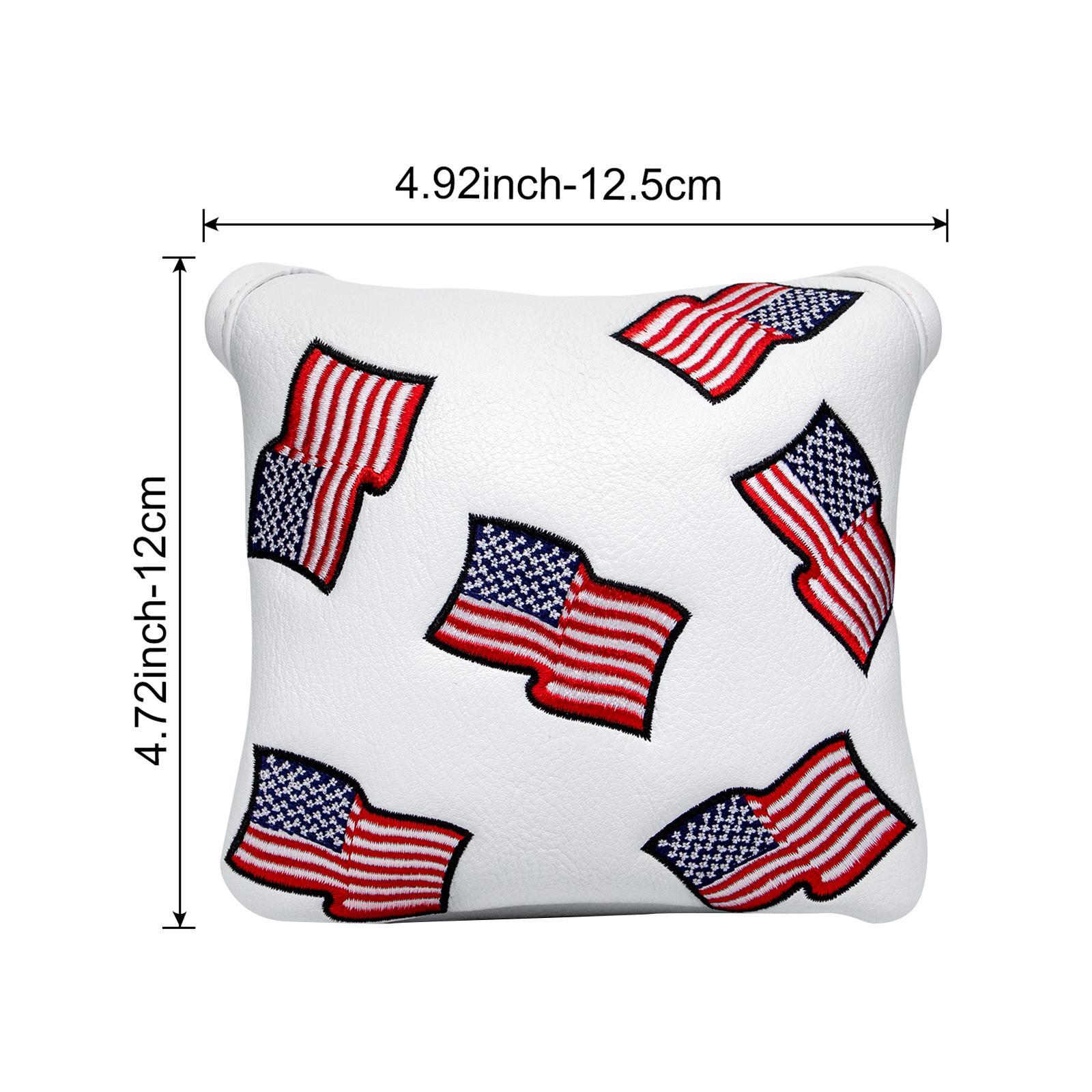 Golf Putter Head Cover Closure Artificial Leather Golf Center Shaft Putter Cover for Most Putter