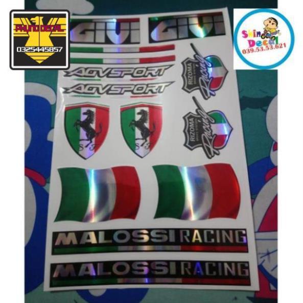 Tem tấm logo 7 màu in sẵn