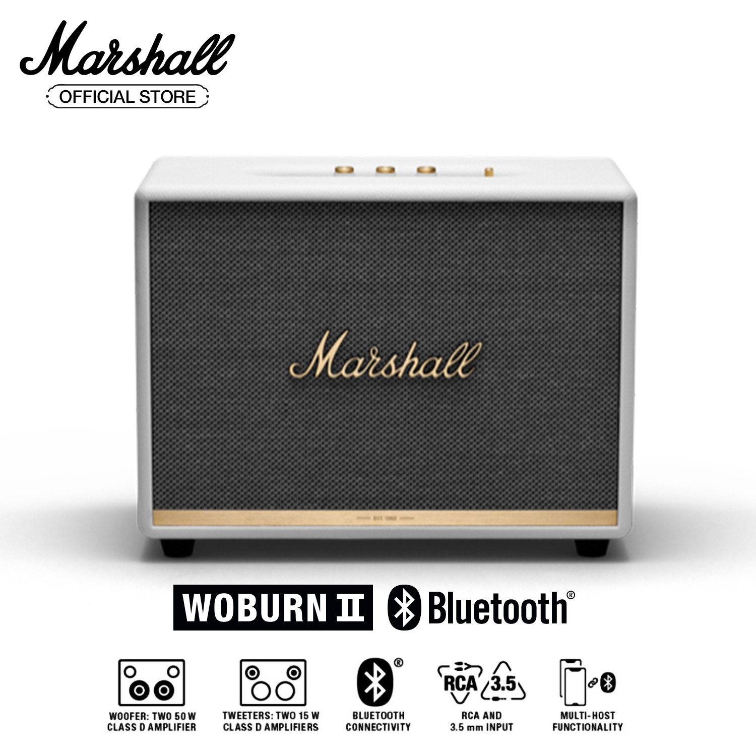 [Hàng chính hãng] Loa Bluetooth Marshall WOBURN II Homeline