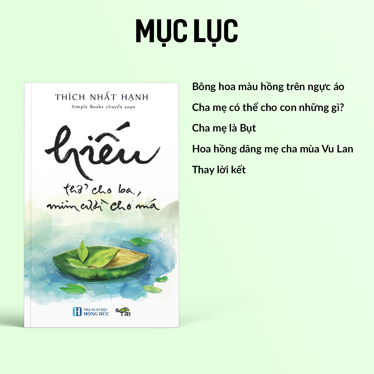 Sách Hiếu - Thở Cho Ba, Mỉm Cười Cho Má - Tuệ Tri