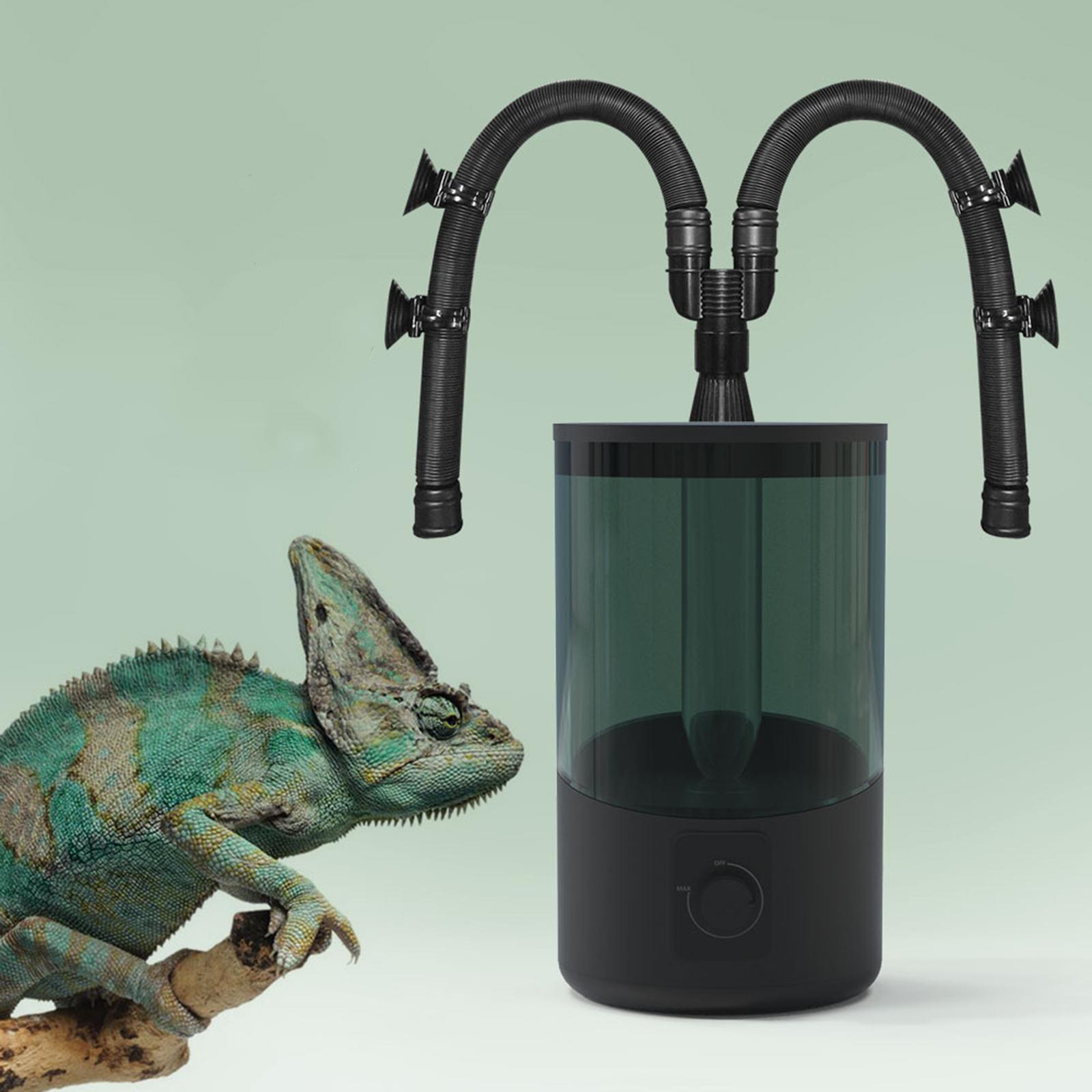 Reptile Terrarium Humidifier with Hose Adjustable Large Capacity Vivarium Mute Sprayer Water Tank for Amphibians Chameleon Pet Supplies