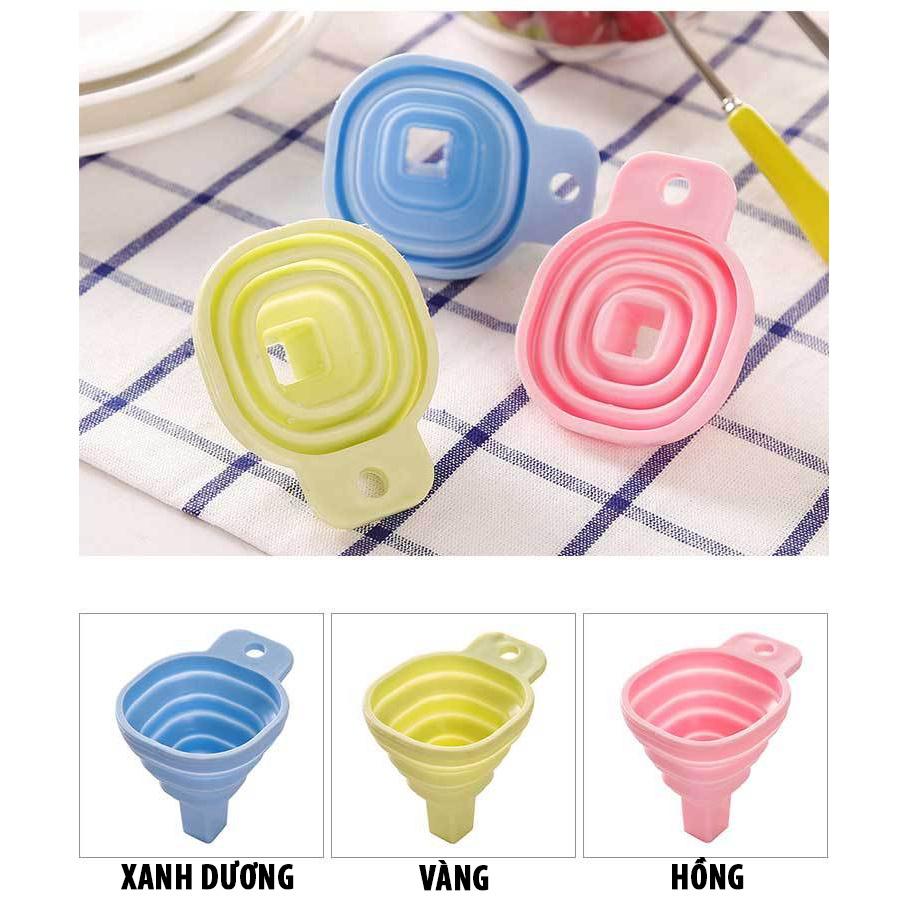 Phễu Silicon Mini Gập Có Móc Treo Tiện Ích