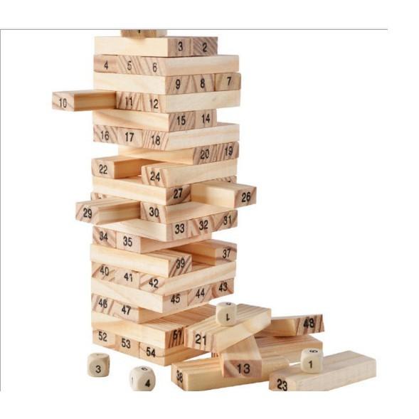 Đồ Chơi Rút Gỗ Cho Bé 54 Thanh - 48 Thanh