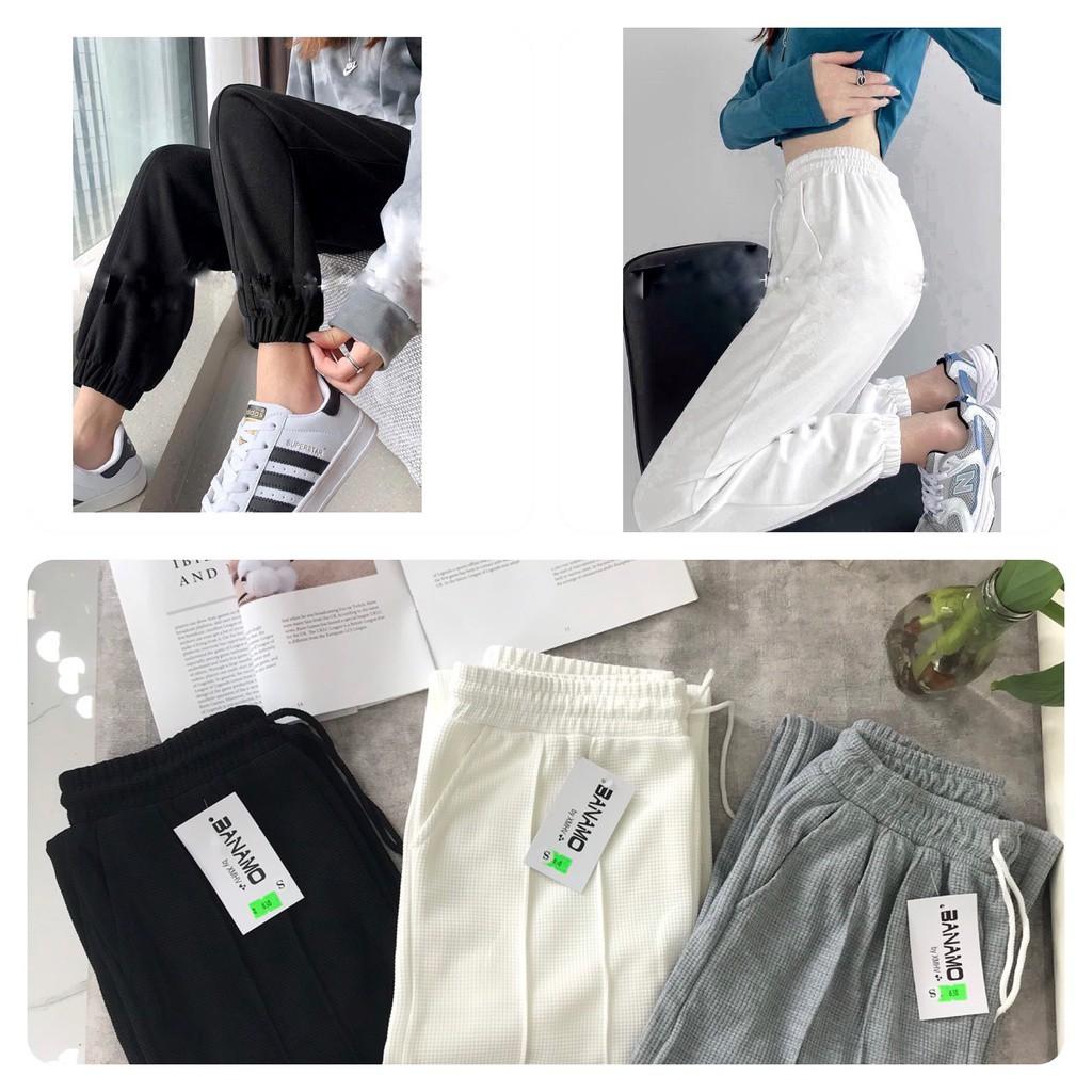 Quần JOGGER nỉ bom tổ ong siêu hot siêu xịn vải không bai xù