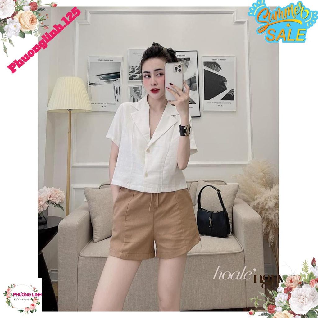 SET BỘ VEST SHORT NƠ CHUN