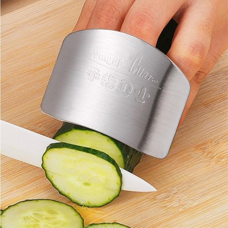 INOX 304 Dụng cụ bằng thép không gỉ bảo vệ ngón tay khi thái thực phẩm