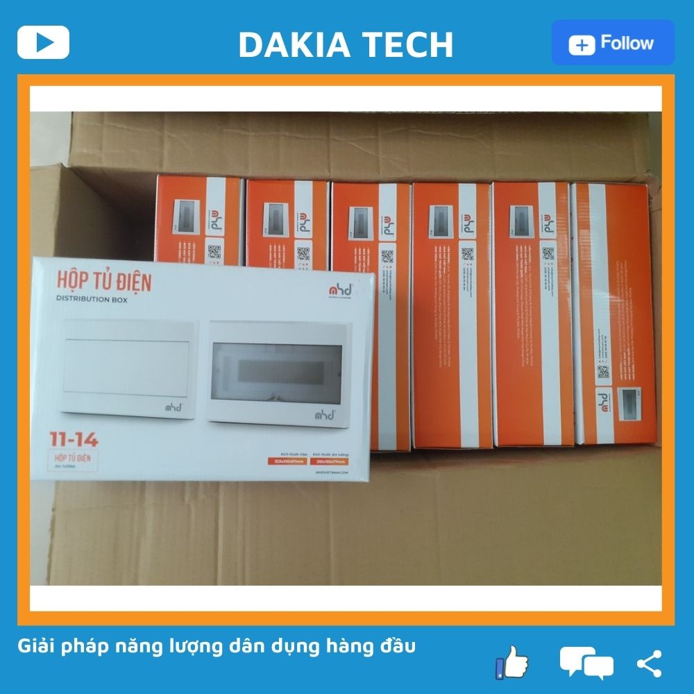 Tủ điện 11-14 Module nhựa ABS âm tường