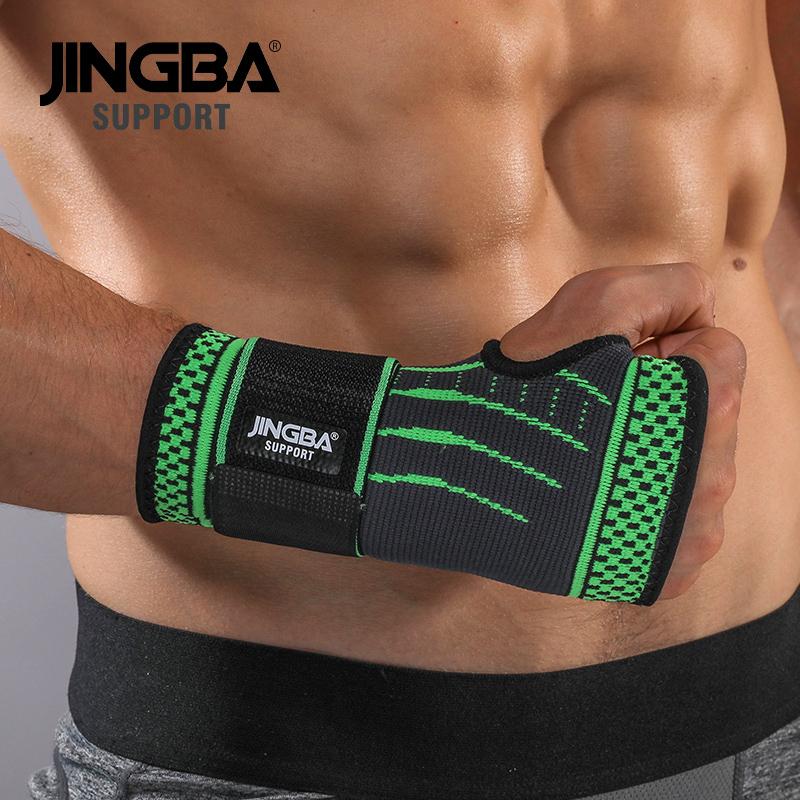 1 PC nén tay tay hỗ trợ nẹp tay bảo vệ cho huấn luyện viên thể dục 7205a Color: Green Size: XL