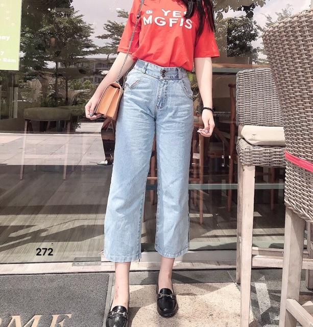 Quần Baggy JEANS ống suông