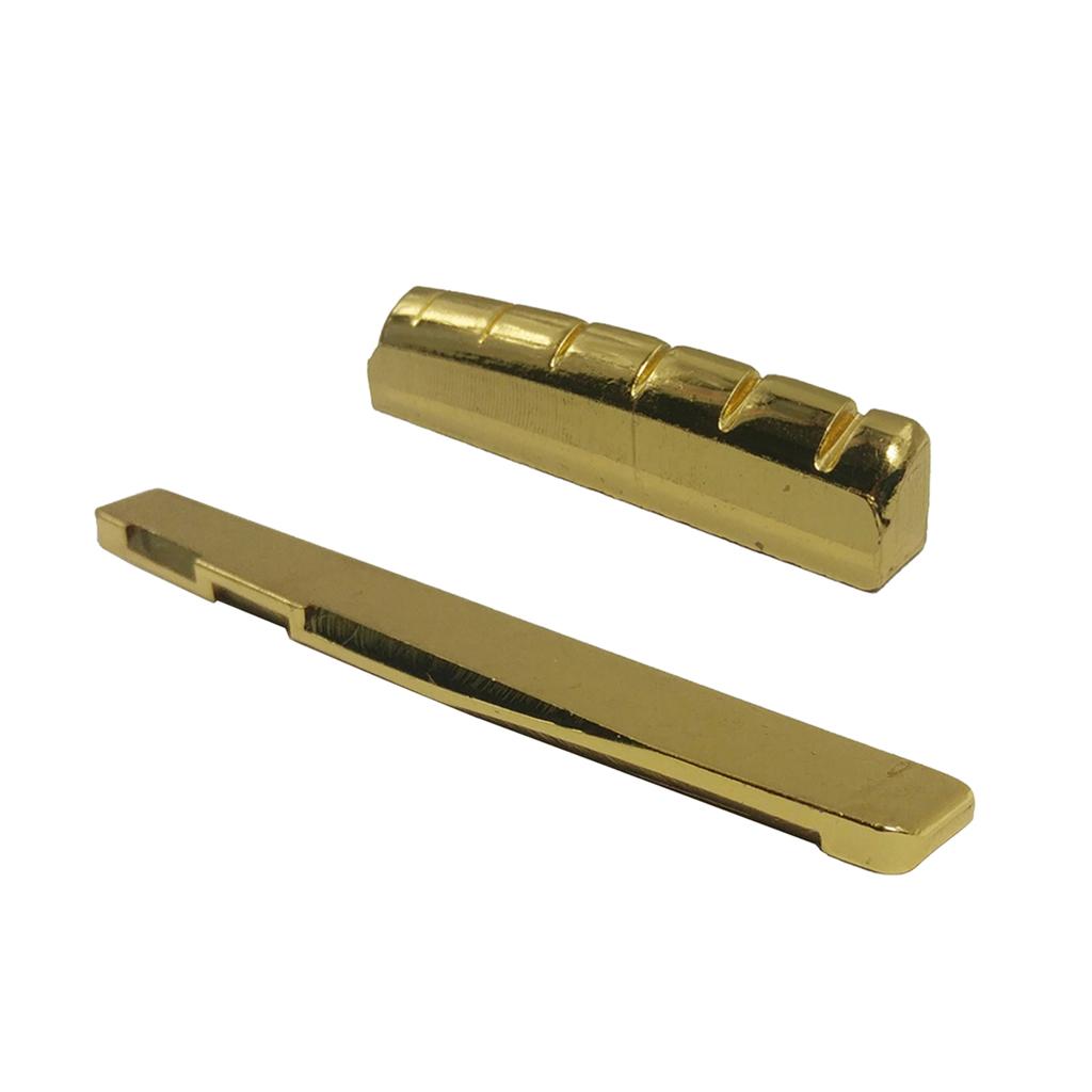 Sunnimix 1 Đồng Acoustic Yên Xe & Hạt Xẻ Rãnh Cho 6 Dây Dân Gian Đàn Guitar