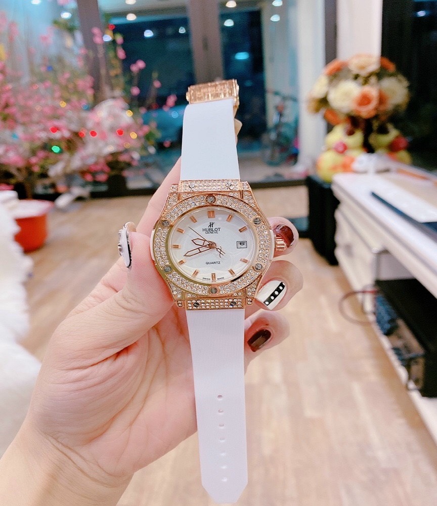 ĐỒNG HỒ NỮ THƯƠNG HIỆU HUBLOT DÂY CAO SU HƯƠNG HL1278