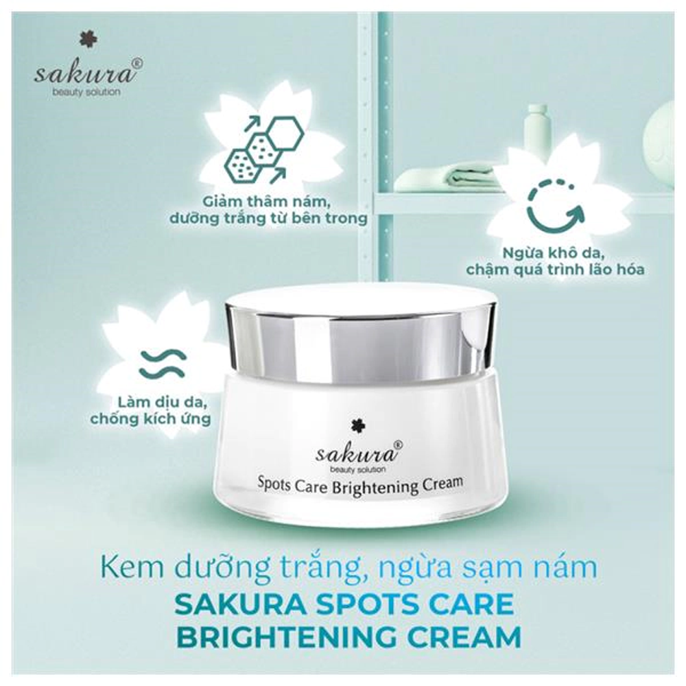 Kem dưỡng trắng da Sakura Spots Care Brightening Cream 45g
