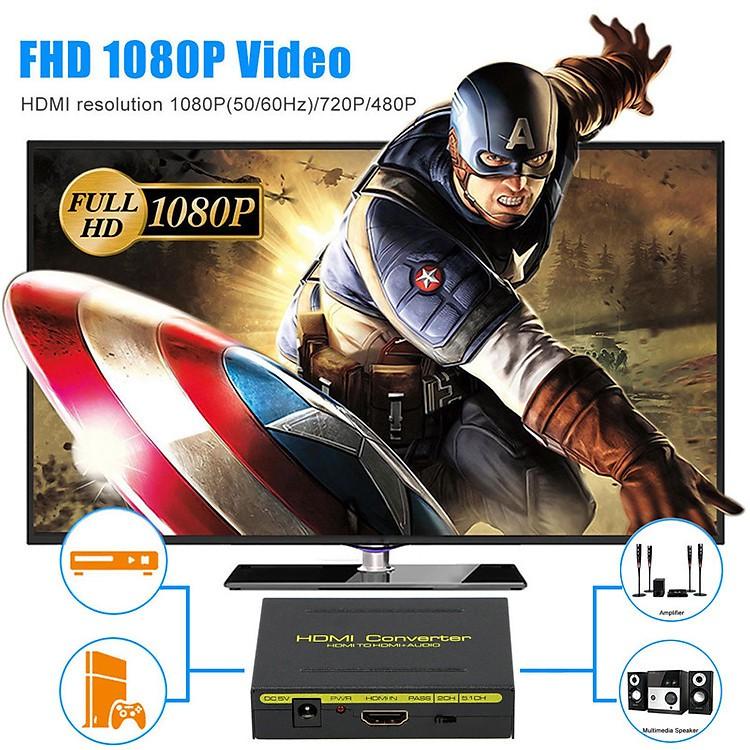 Bộ chuyển HDMI ra HDMI, AV, SPDIF dùng hát karaoke nghe nhạc trên loa lớn - AY60