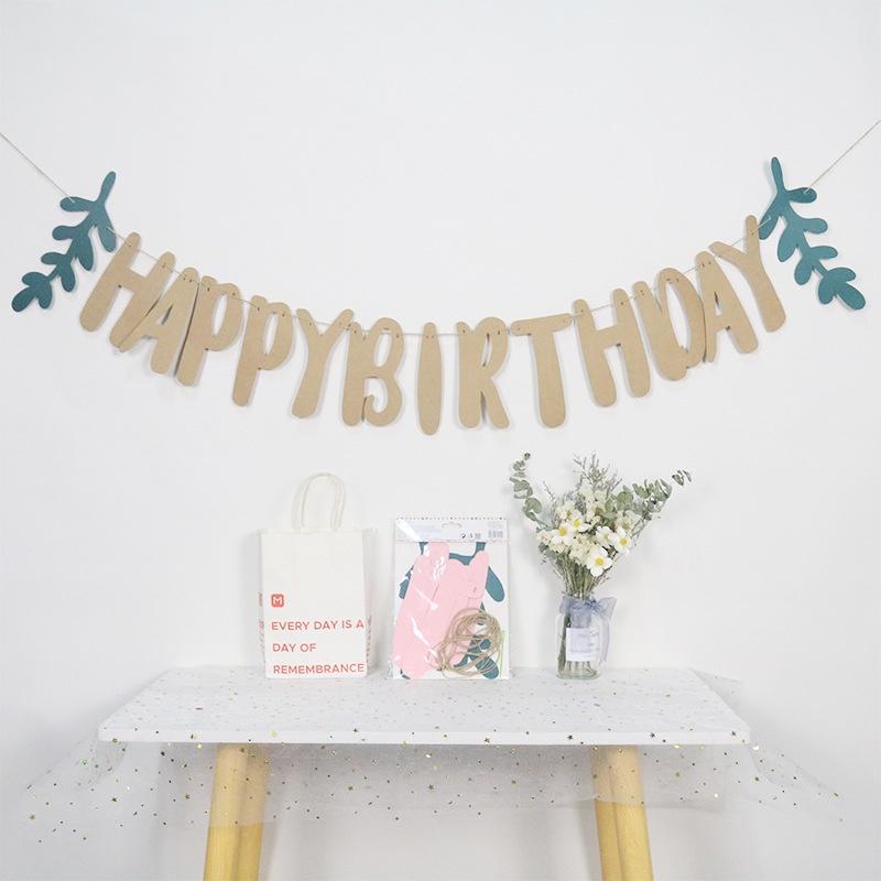 Dây chữ HAPPY BIRTHDAY pastel trang trí decor siêu đẹp