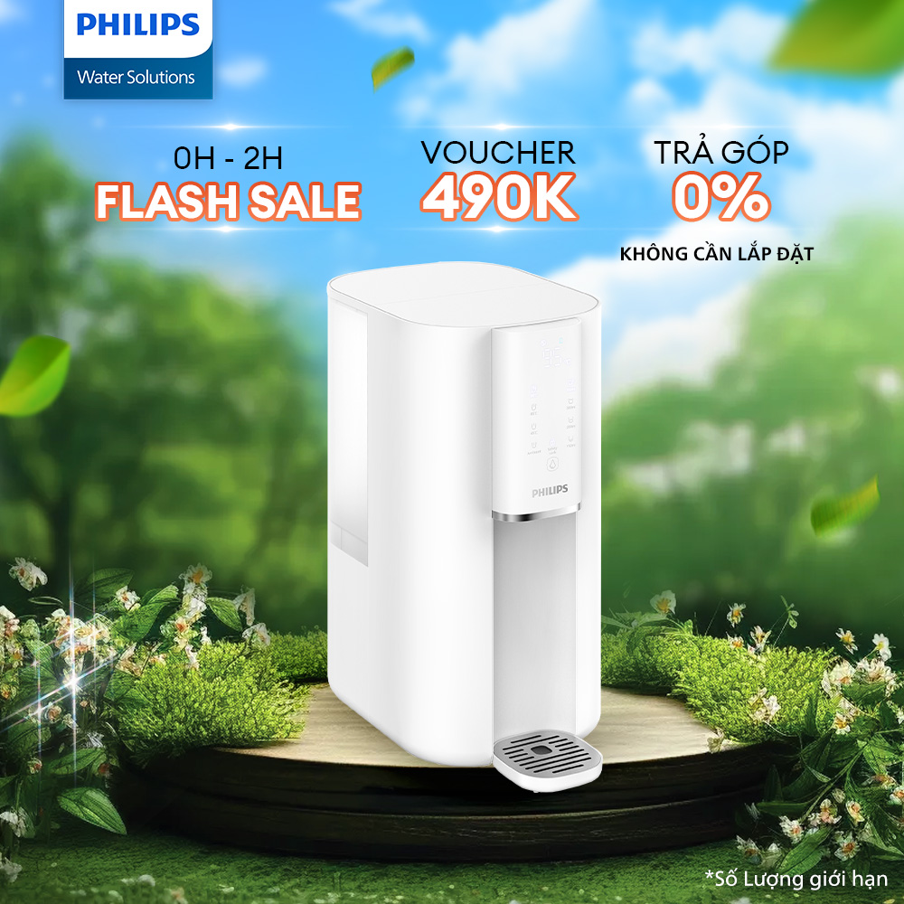 [Hàng Chính Hãng] Máy lọc nước để bàn RO PHILIPS ADD6901HWH01/74 - Công Nghệ  Aquaporin Inside