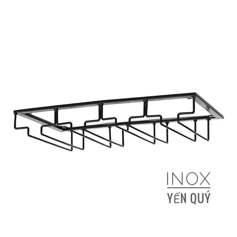 Giá Treo Ly Vang Gắn Tủ Bếp Tiện Lợi màu đen