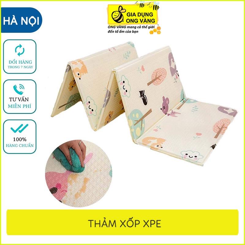 Thảm Xốp XPE 2 Mặt Hàn Quốc Phủ 2 Mặt Silicon, Chống Thấm, Chống Trơn Trượt, Chống Mốc Hiệu Quả, Giúp Bé Tập Bò Hiệu Quả