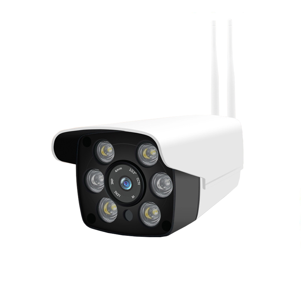 Camera IP Wifi Ngoài trời Yoosee 216S 2 Râu FullHD 1080P 4 LED trợ sáng đàm thoại 2 chiều (Trắng) HÀNG NHẬP KHẨU