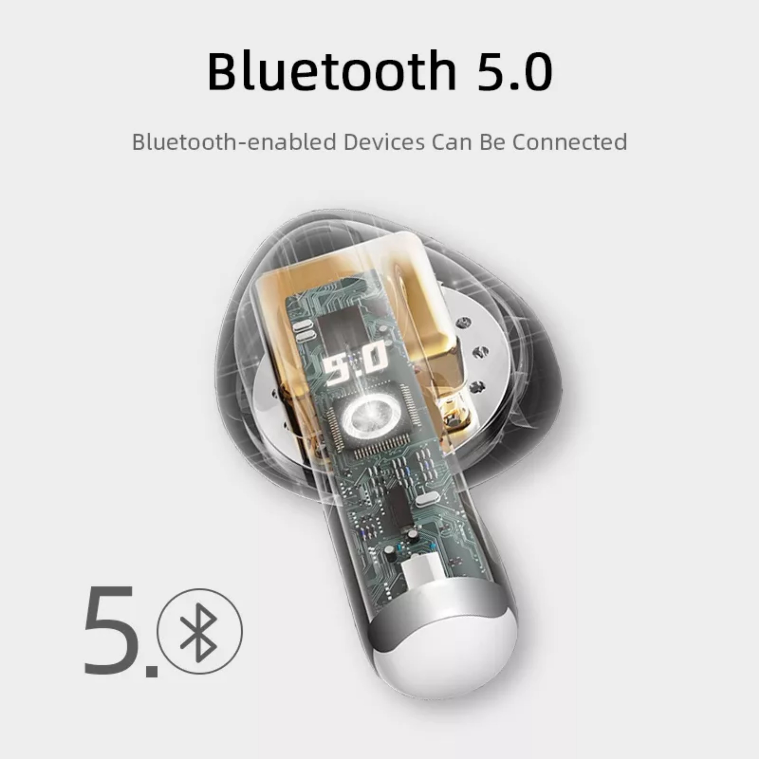 Tai nghe True Wireless inPod gen 13 Pro điều khiển chơi nhạc cảm ứng, hiển thị mức pin, đổi tên thiết bị