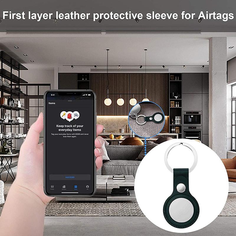 Ốp Lưng Điện Thoại Airtags Chống Sốc &amp; Trầy Kèm Móc Khóa