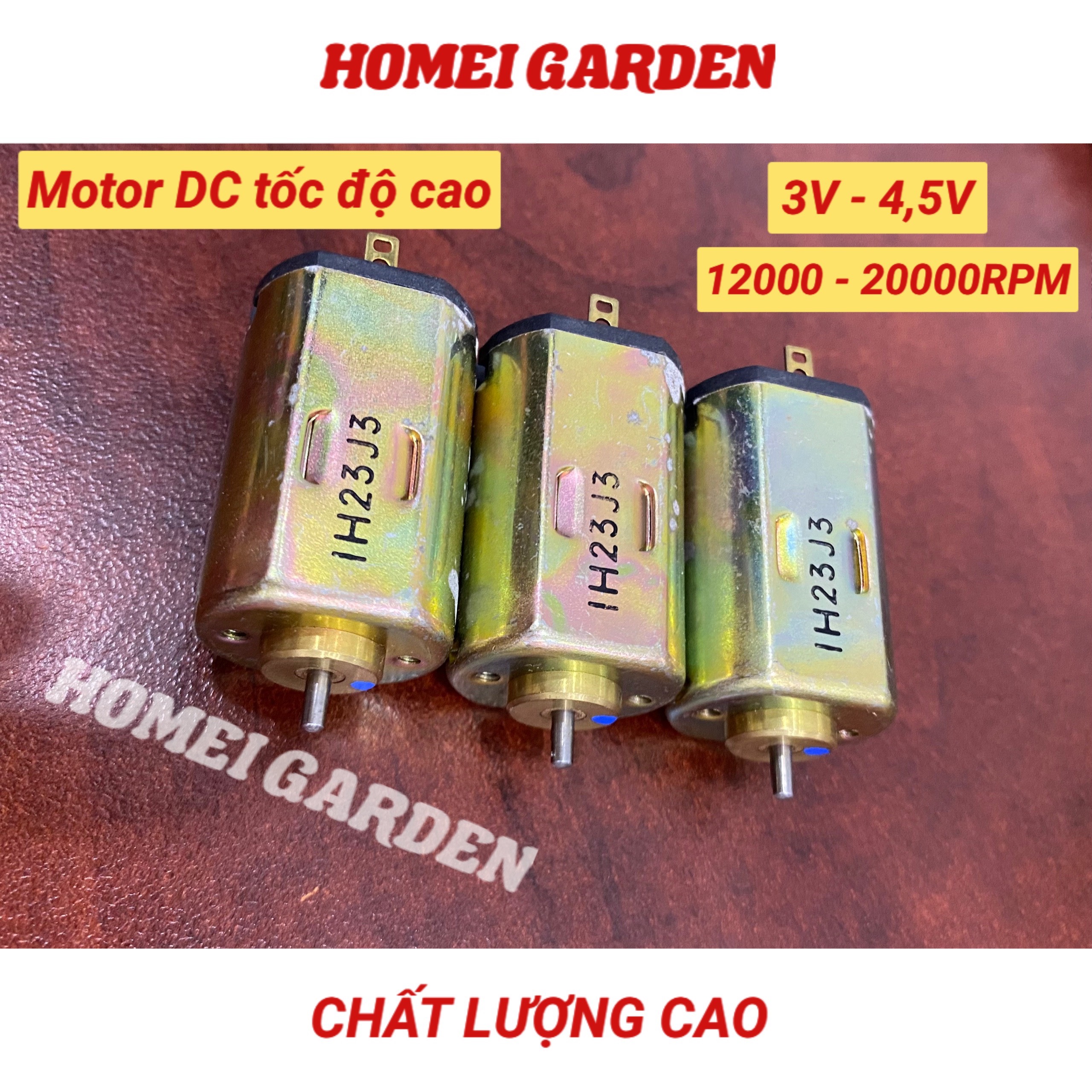 Motor DC 3V 4,5V tốc độ cao 12000 - 20000RPM chống nhiễu - HM0031