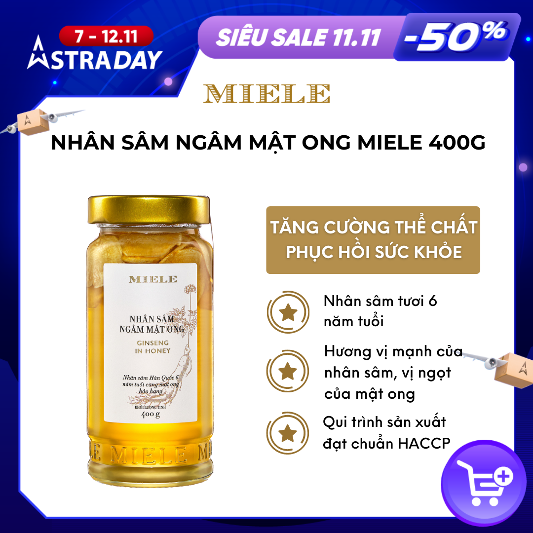 Nhân Sâm Ngâm Mật Ong 400g