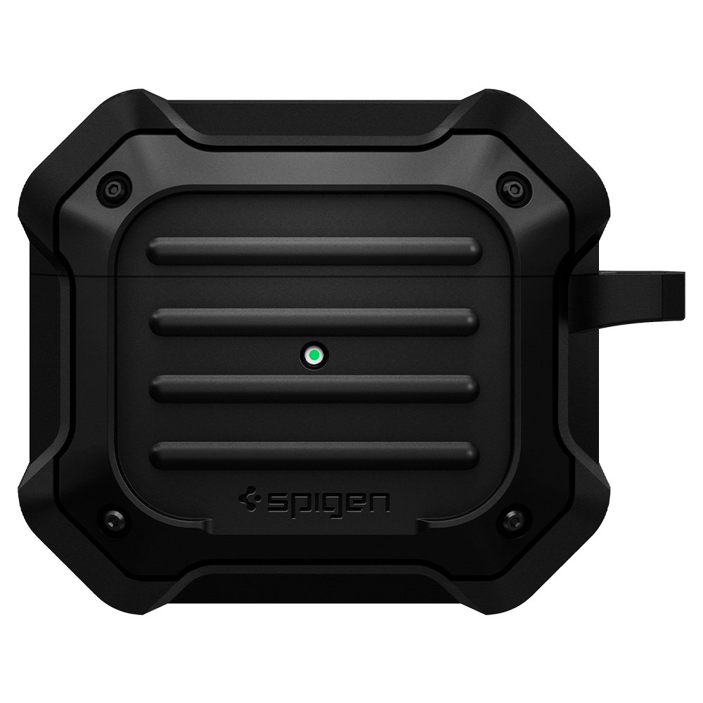 Ốp Spigen Tough Armor cho Airpod 3 - Thiết kế chính xác, chống sốc, móc khoá tiện lợi - Hàng chính hãng