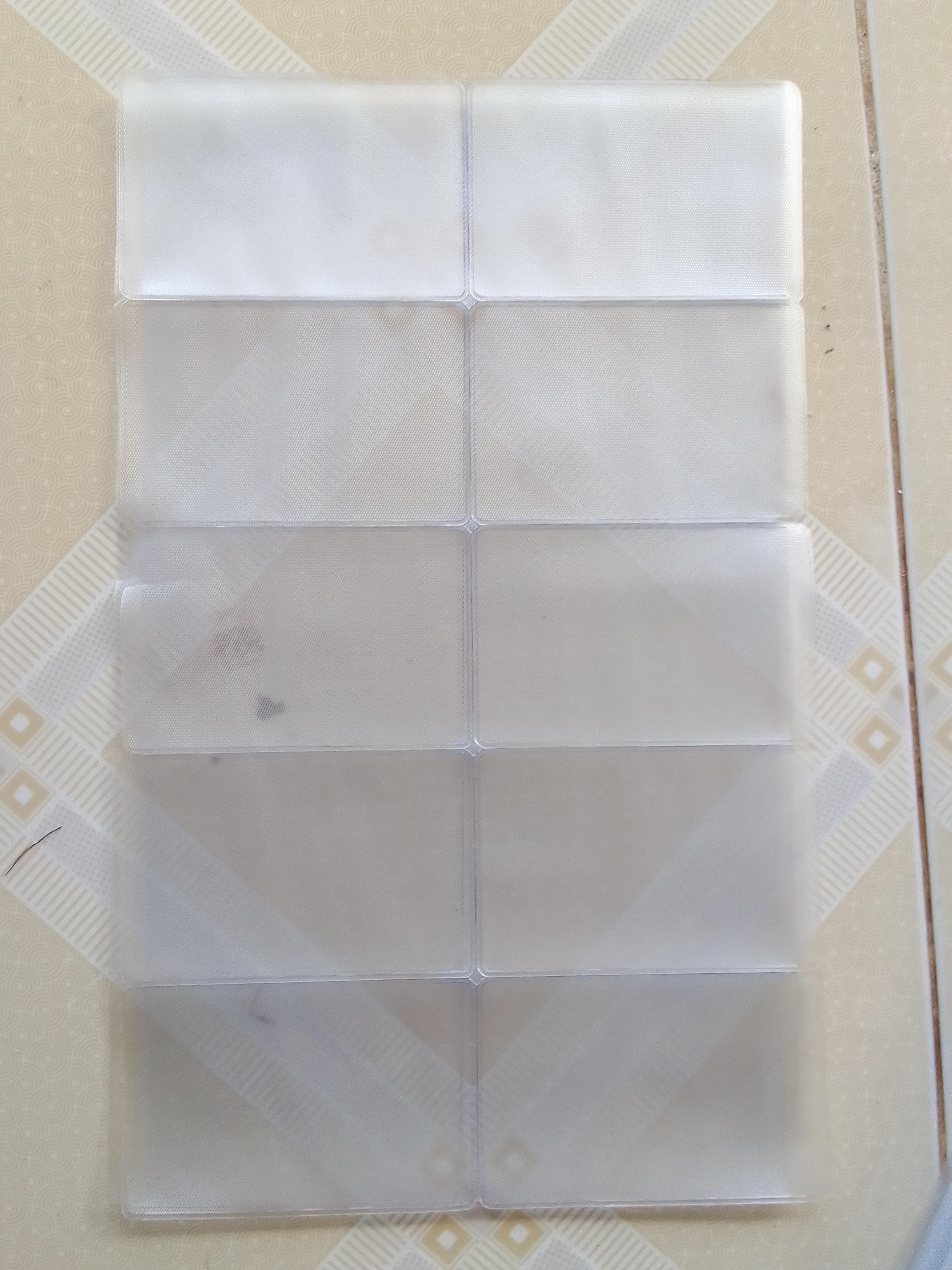 Set 10 cái bọc thẻ căn cước Nhựa trong suốt không nắp mềm mỏng dẻo dai