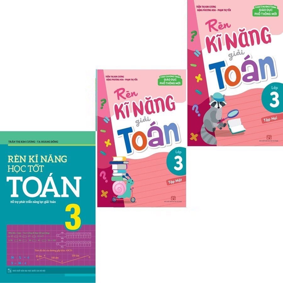 Sách: Combo 3 Cuốn Rèn Kĩ Năng Học Tốt Toán Lớp 3