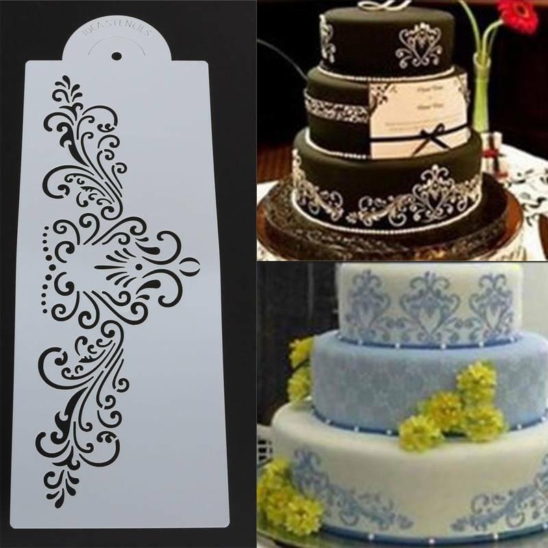 Khuôn Hoa Văn Tạo Hình Trang Trí Bánh Kem Cao Cấp - Decor bánh kem châu âu bánh đám cưới - DIY CBHOAVAN3P