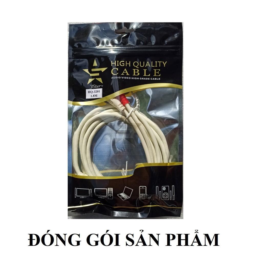 Dây 6 đầu RCA dài 1,8m