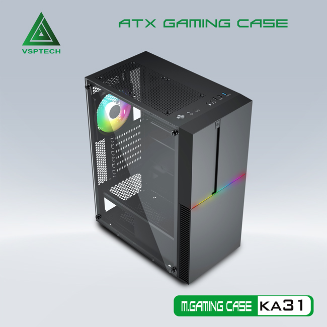 Case KA31 LED RGB (ATX) Đen