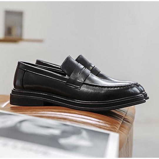 Giày Lười DECEMBER Penny Loafer Black - LF05