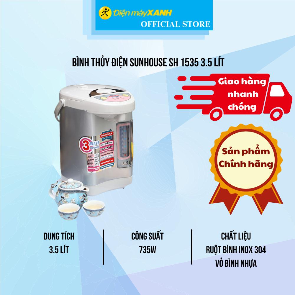 Bình thủy điện Sunhouse SH 1535 3.5 lít - Hàng Chính Hãng