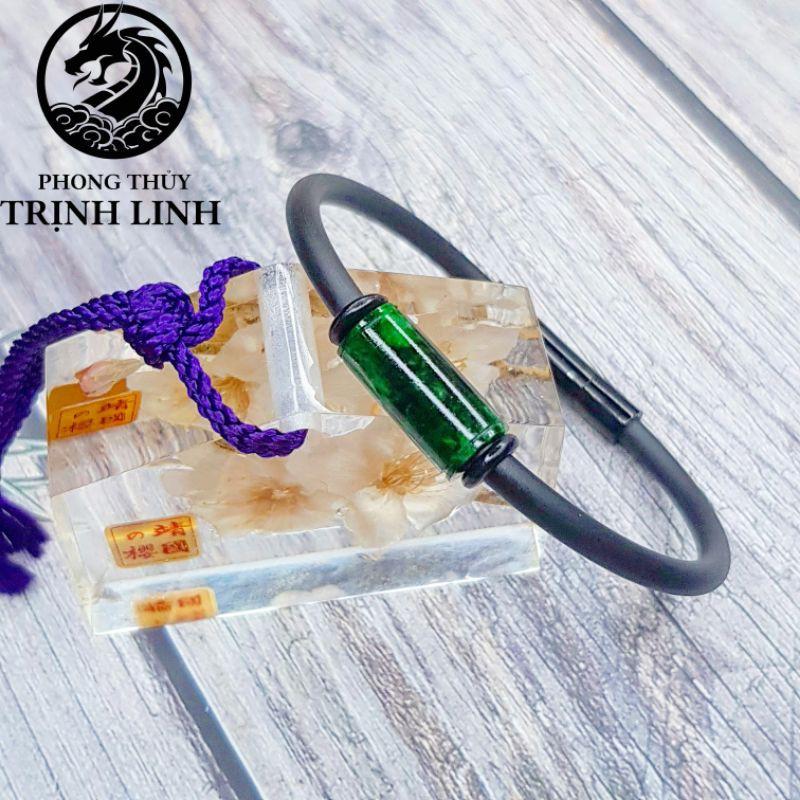 VÒNG TAY LU THỐNG XANH LÁ DÂY CAO CAU CAO CẤP