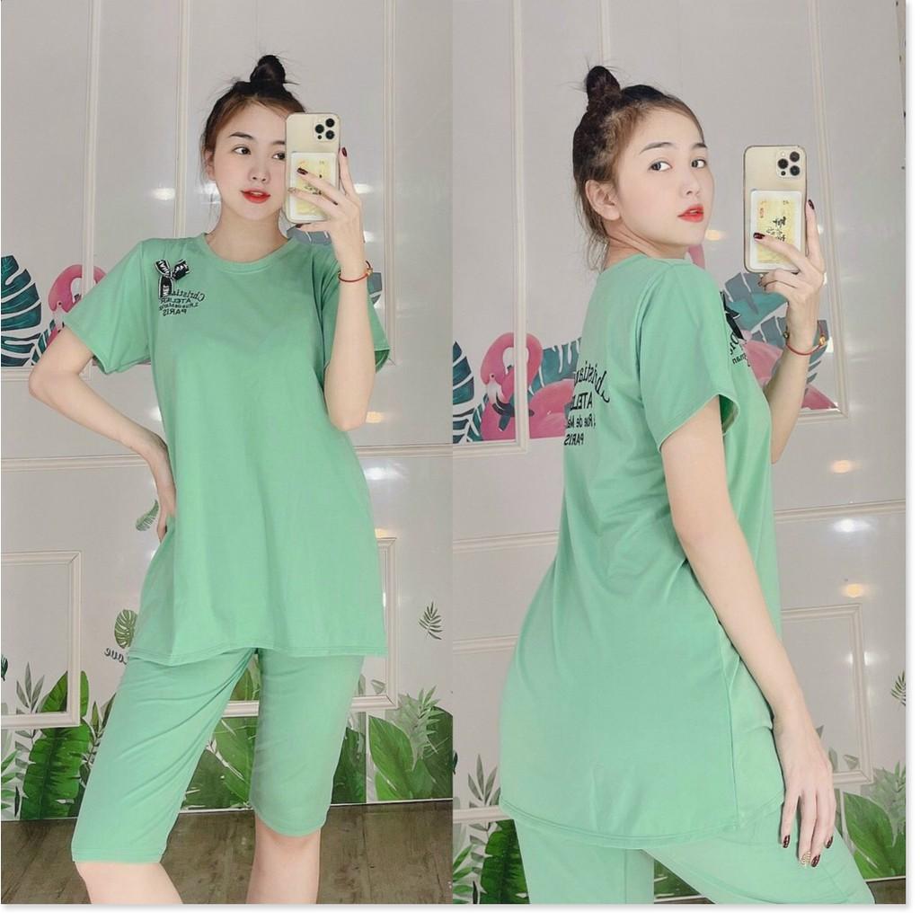 SET ĐỒ BỘ THUN NỮ,THIẾT KẾ HỌA TIẾT XINH XẮN,CHẤT LIỆU VÃI CO GIẢN 4C THỜI TRANG KME.STORE