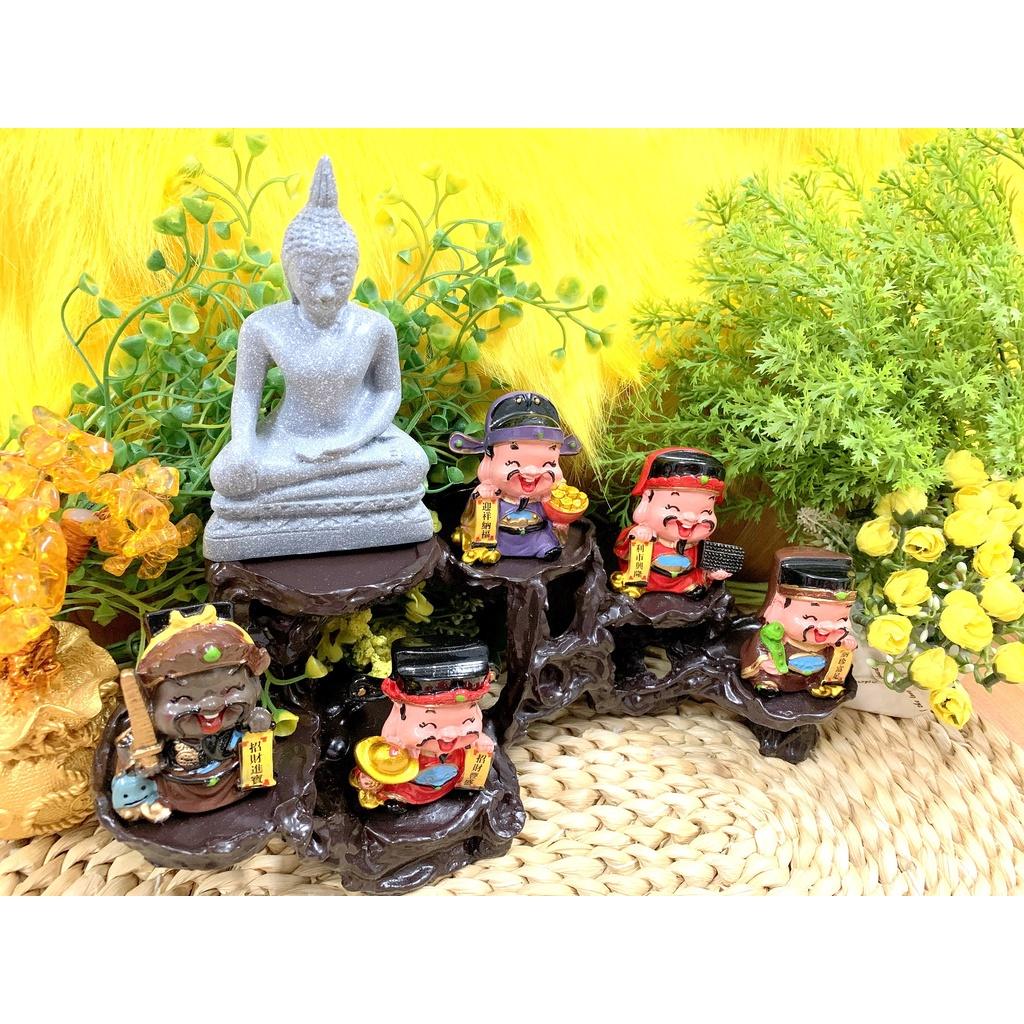 Phật Thích Ca cùng Ngũ Công Thần Tài tọa Đế 6 chân