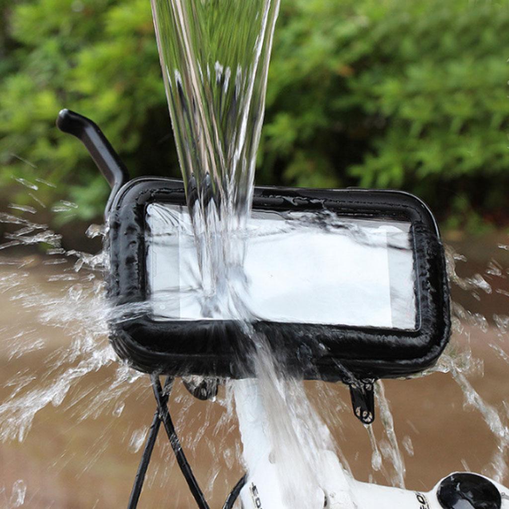 Bike Motorcycle Waterproof Phone Case Bag with Handlebar Mount Holder XL