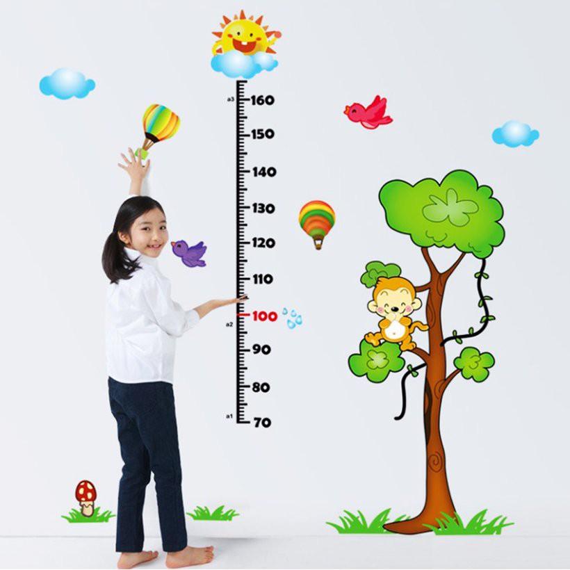 Decal Đo chiều cao cho bé (Rất đáng yêu và ngộ nghĩnh nhé các mẹ)
