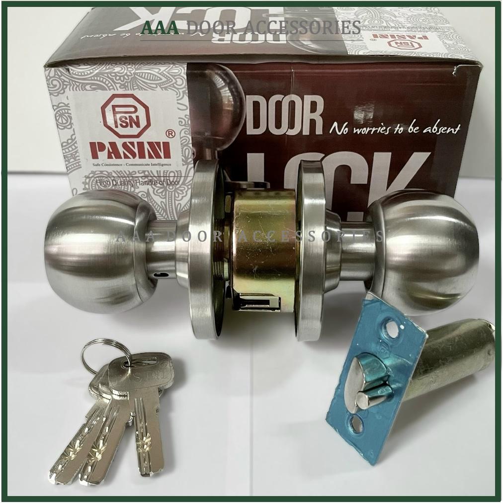 Khoá tay nắm tròn INOX Pasini 9500SS - Khoá đấm Pasini