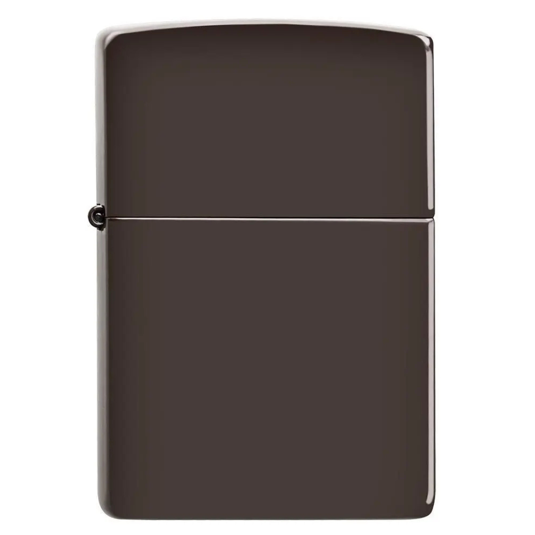 Bật lửa Zippo Brown - Dòng Màu Nâu Hạt Dẻ Bóng Mượt Chính Hãng Mỹ, Vỏ Đồng Thau Sang Trọng, Chống Gió Cao Cấp