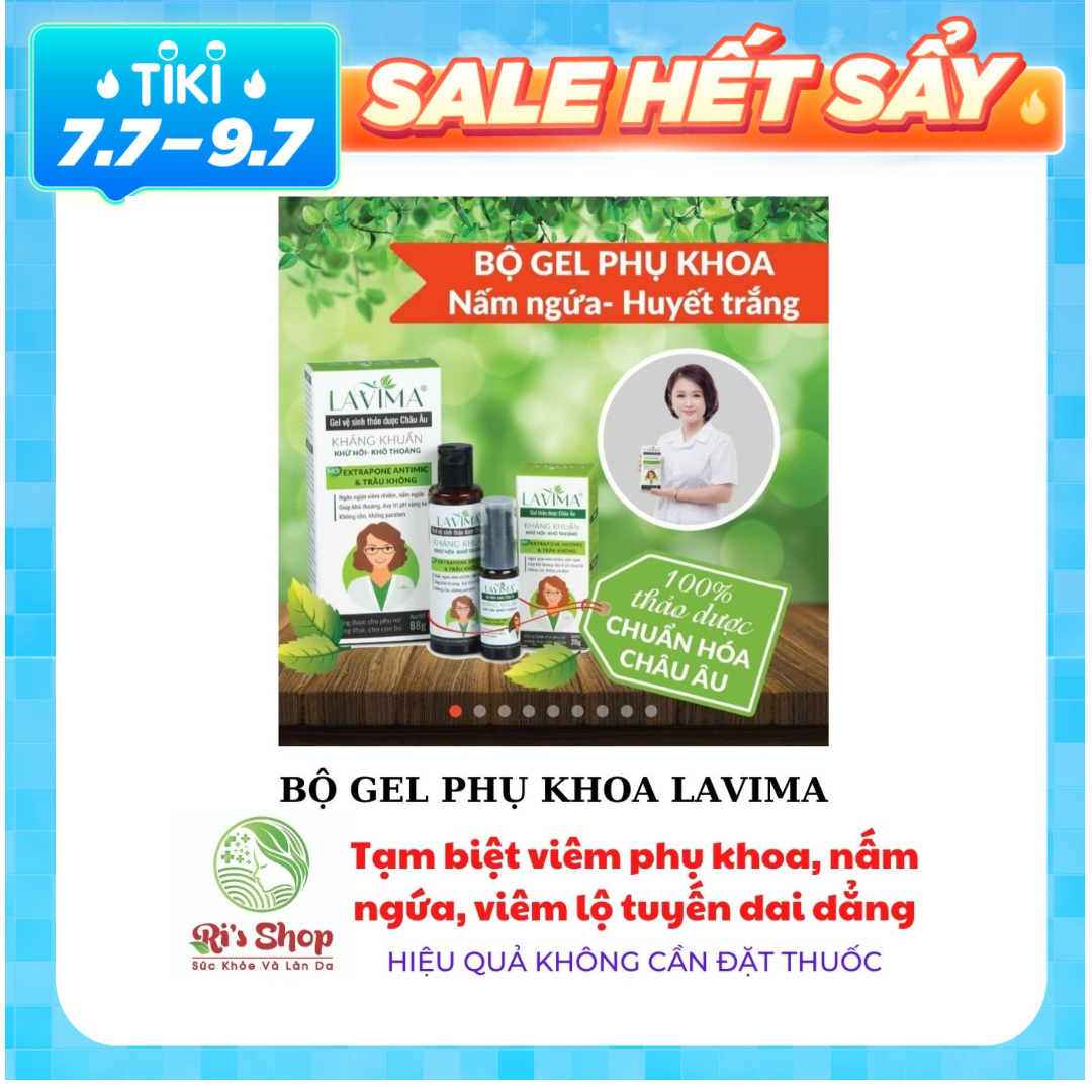 COMBO 2 BỘ GEL PHỤ KHOA LAVIMA (GEL DUNG DỊCH VỆ SINH PHỤ NỮ + GEL BÔI PHỤ KHOA) MẪU MỚI - GIÚP VÙNG KÍN LUÔN KHÔ THOÁNG, HẾT MÙI HÔI - CÂN BẰNG ĐỘ PH, ĐỒNG THỜI TIÊU DIỆT VI KHUẨN