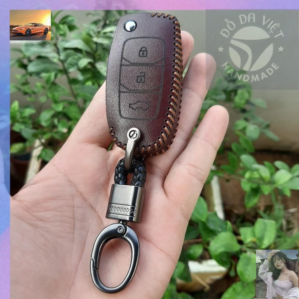 Bao da chìa khóa chìa độ Toyota, chìa như hình da thật bảo hành 2 năm