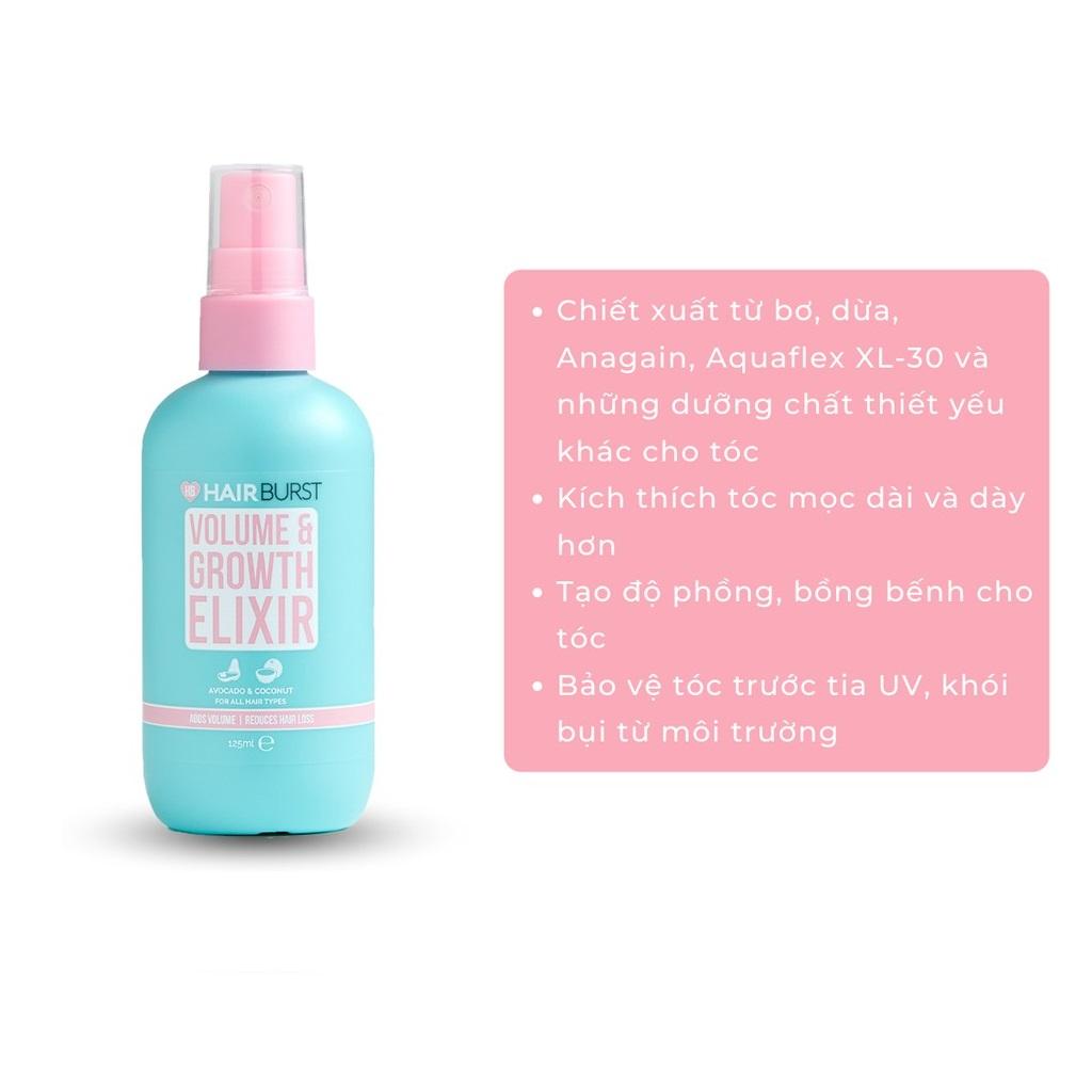 Xịt Dưỡng Tóc Hairburst Volume and Growth Elixir Tạo Độ Phồng Và Kích Thích Mọc Tóc 125ml