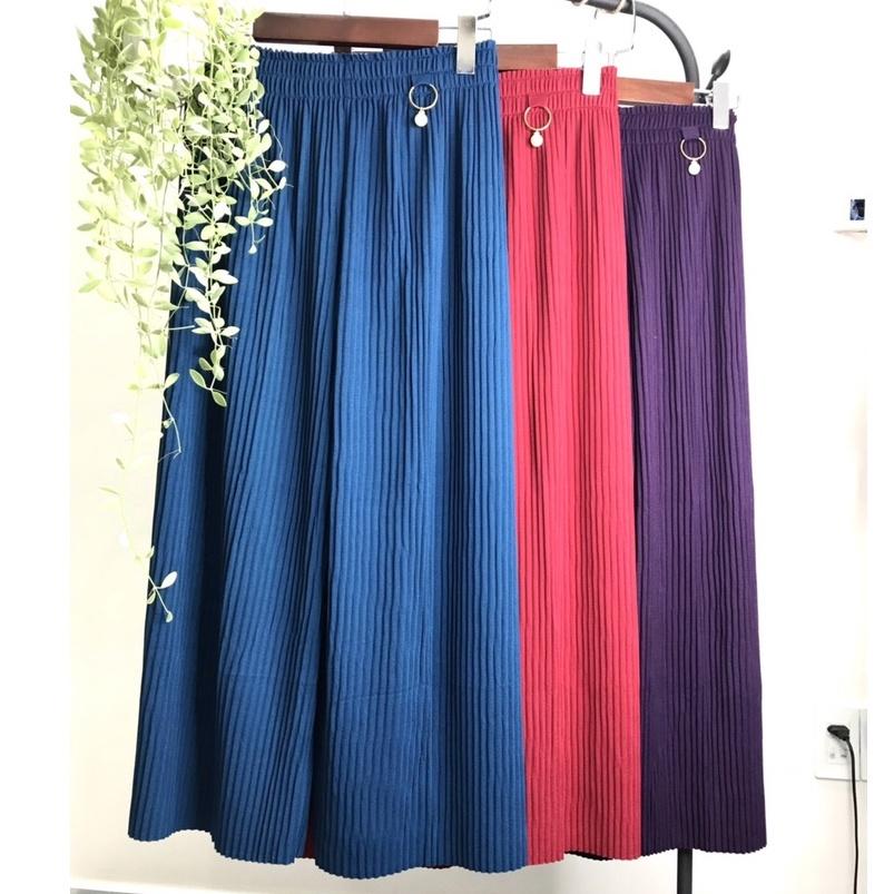Quần Trung Niên, Mẫu Quần Thun Xếp Ly Ống Rộn Chiều Lưng Thun Trẻ Trung Freesize | Thời trang Nữ